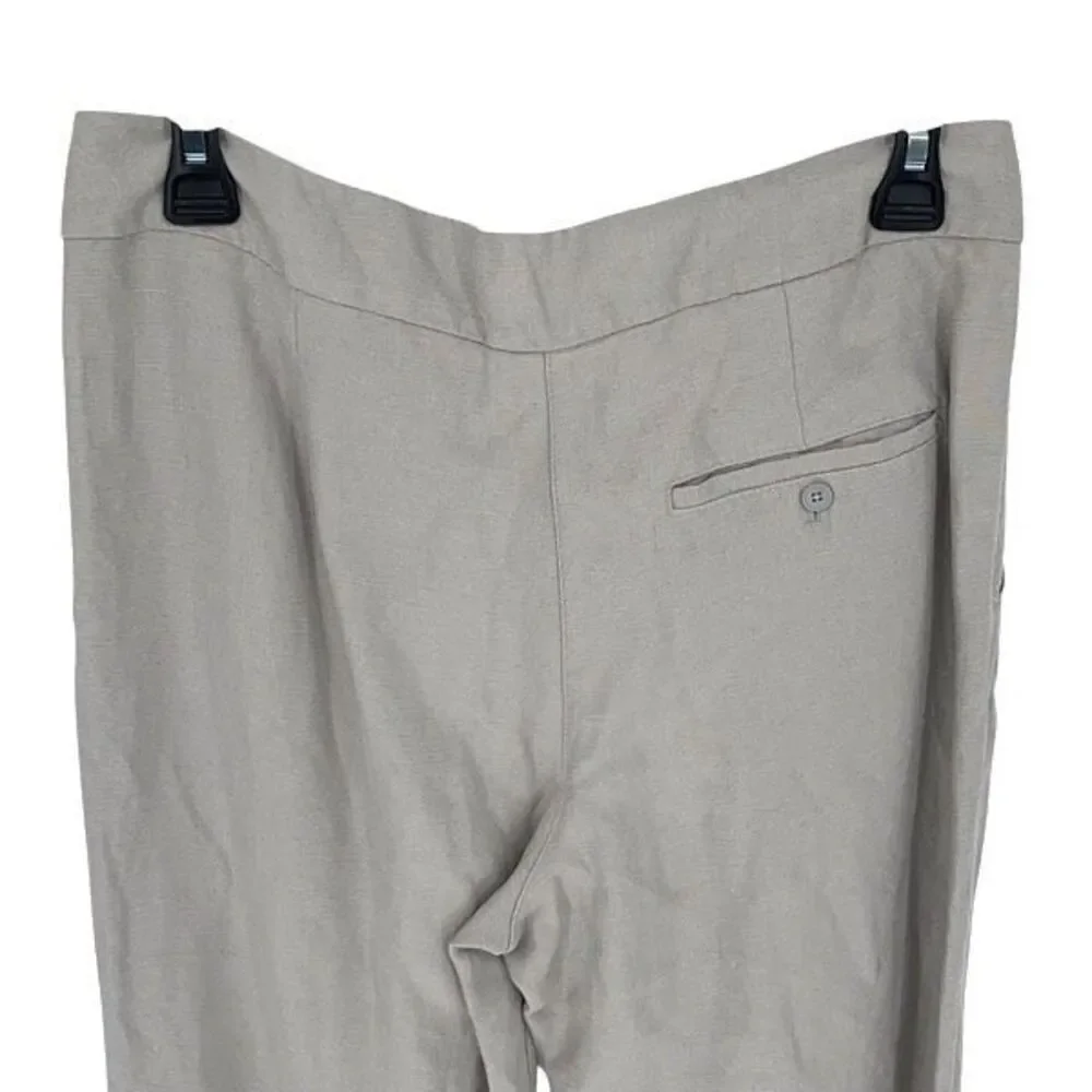 Wilfred Womens Allant Linen Blend‎ Tie Waist Crop Pants Light Gray Size 2